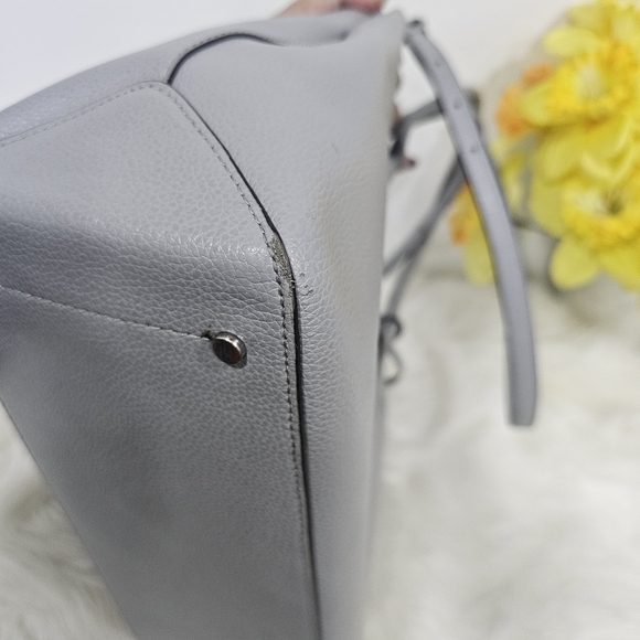 Kate Spade Eva top zip gray satchel - Picture 4 of 17